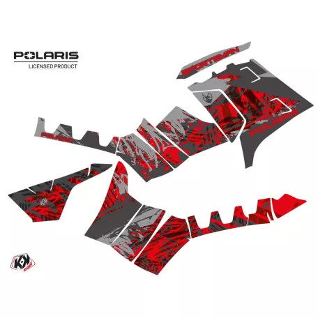 Karosszéria védő dekor matrica készlet Quad POLARIS Chaser Szürke Széria