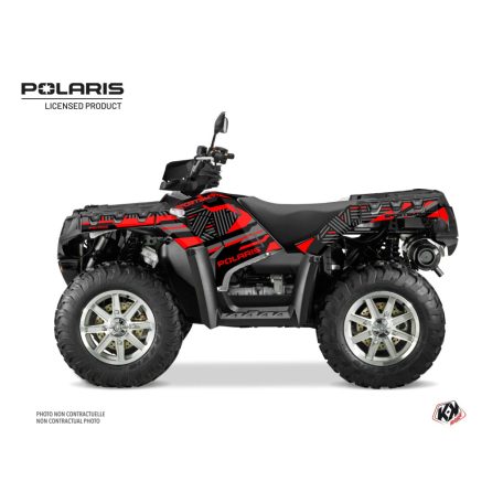 Karosszéria védő dekor matrica készlet Quad POLARIS Epik Fekete Széria