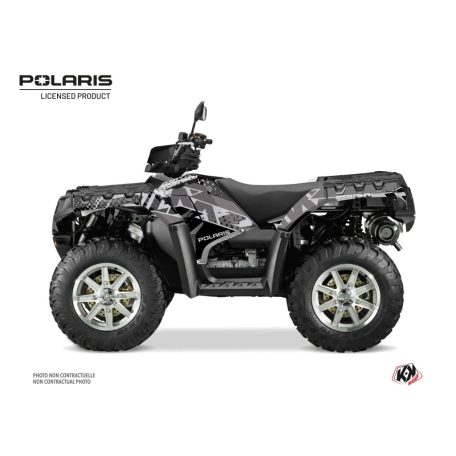 Karosszéria védő dekor matrica készlet Quad POLARIS Stun Szürke Széria