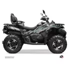 Karosszéria védő dekor matrica készlet Quad CF MOTO Brush Szürke Széria