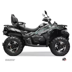   Karosszéria védő dekor matrica készlet Quad CF MOTO Brush Szürke Széria