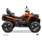 Karosszéria védő dekor matrica készlet Quad CF MOTO Splatter Narancs Széria