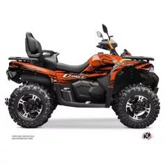   Karosszéria védő dekor matrica készlet Quad CF MOTO Splatter Narancs Széria