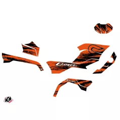   Karosszéria védő dekor matrica készlet Quad CF MOTO Splatter Narancs Széria