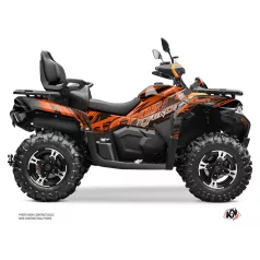   Karosszéria védő dekor matrica készlet Quad CF MOTO Brush Narancs Széria