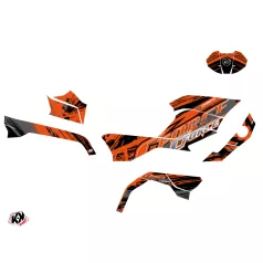   Karosszéria védő dekor matrica készlet Quad CF MOTO Brush Narancs Széria