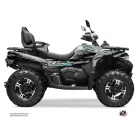 Karosszéria védő dekor matrica készlet Quad CF MOTO Splatter Szürke Széria