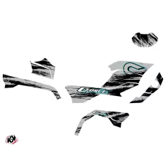   Karosszéria védő dekor matrica készlet Quad CF MOTO Splatter Szürke Széria