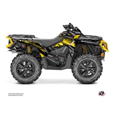 Karosszéria védő dekor matrica készlet Quad CAN-AM Ember Sárga Széria