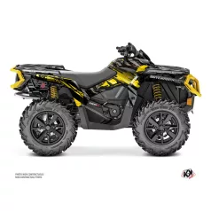   Karosszéria védő dekor matrica készlet Quad CAN-AM Ember Sárga Széria