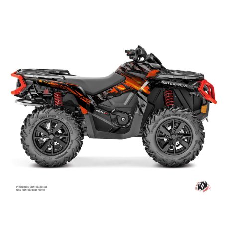 Karosszéria védő dekor matrica készlet Quad CAN-AM Ember Piros Széria