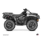 Karosszéria védő dekor matrica készlet Quad CAN-AM Kinetik Szürke Széria