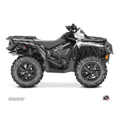   Karosszéria védő dekor matrica készlet Quad CAN-AM Kinetik Szürke Széria