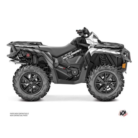 Karosszéria védő dekor matrica készlet Quad CAN-AM Kinetik Szürke Széria