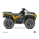 Karosszéria védő dekor matrica készlet Quad CAN-AM Kinetik Sárga Széria