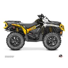   Karosszéria védő dekor matrica készlet Quad CAN-AM Kinetik Sárga Széria