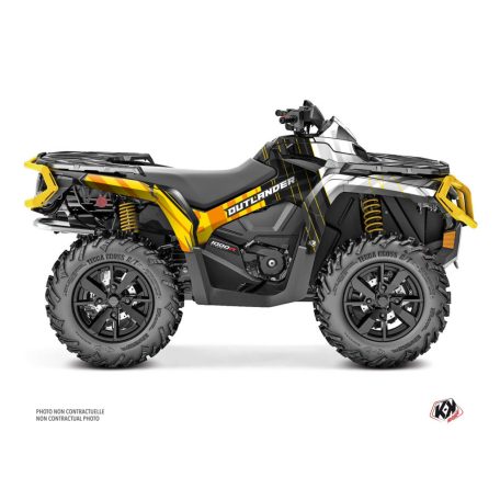 Karosszéria védő dekor matrica készlet Quad CAN-AM Kinetik Sárga Széria