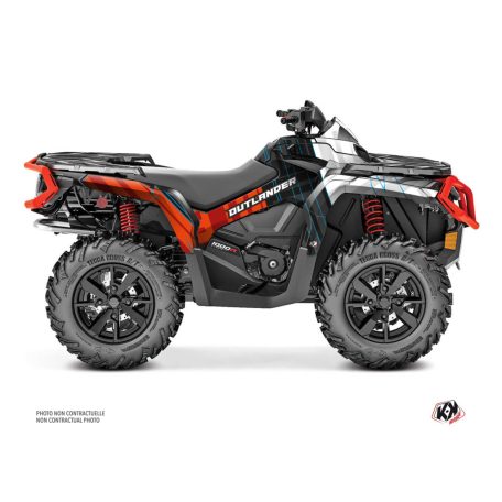 Karosszéria védő dekor matrica készlet Quad CAN-AM Kinetik Piros Széria