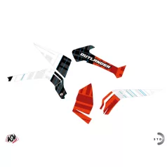  Karosszéria védő dekor matrica készlet Quad CAN-AM Kinetik Piros Széria