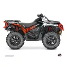 Karosszéria védő dekor matrica készlet Quad CAN-AM Kinetik Piros Széria
