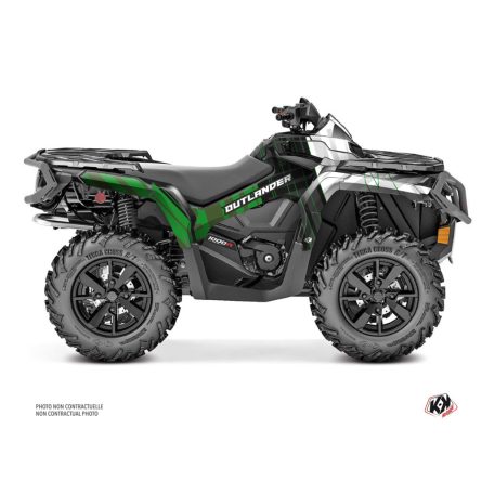 Karosszéria védő dekor matrica készlet Quad CAN-AM Kinetik Zöld Széria