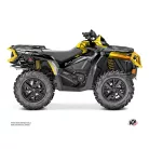 Karosszéria védő dekor matrica készlet Quad CAN-AM Kliff Sárga Széria