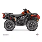 Karosszéria védő dekor matrica készlet Quad CAN-AM Kliff Piros Széria