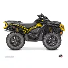 Karosszéria védő dekor matrica készlet Quad CAN-AM Kollector Sárga Széria