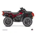 Karosszéria védő dekor matrica készlet Quad CAN-AM Kollector Piros Széria