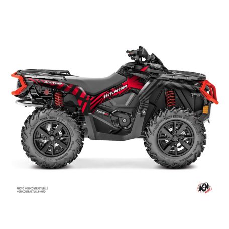 Karosszéria védő dekor matrica készlet Quad CAN-AM Kollector Piros Széria