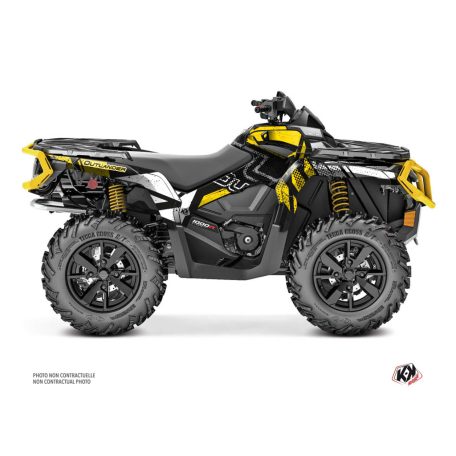 Karosszéria védő dekor matrica készlet Quad CAN-AM Kraft Sárga Széria