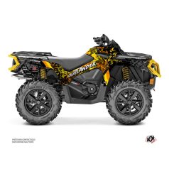   Karosszéria védő dekor matrica készlet Quad CAN-AM Leaf Sárga Széria
