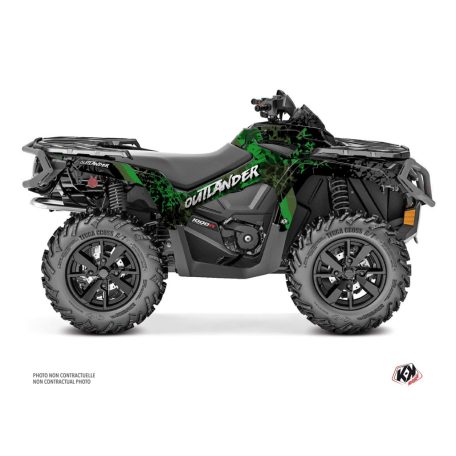 Karosszéria védő dekor matrica készlet Quad CAN-AM Leaf Zöld Széria
