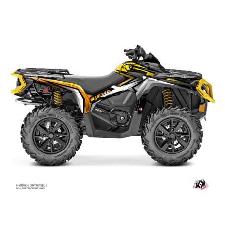 Karosszéria védő dekor matrica készlet Quad CAN-AM Spear Sárga Széria