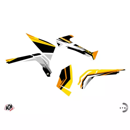 Karosszéria védő dekor matrica készlet Quad CAN-AM Spear Sárga Széria