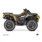 Karosszéria védő dekor matrica készlet Quad CAN-AM Spear Sárga Széria