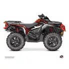 Karosszéria védő dekor matrica készlet Quad CAN-AM Spear Piros Széria