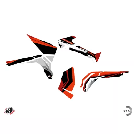 Karosszéria védő dekor matrica készlet Quad CAN-AM Spear Piros Széria