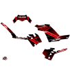   Karosszéria védő dekor matrica készlet Quad POLARIS Rock Fekete/Piros Széria