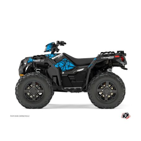 Karosszéria védő dekor matrica készlet Quad POLARIS Spin Kék Széria