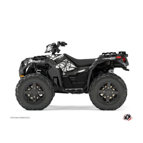Karosszéria védő dekor matrica készlet Quad POLARIS Spin Szürke Széria