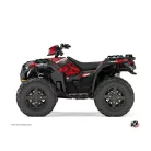 Karosszéria védő dekor matrica készlet Quad POLARIS Spin Fekete/Piros Széria