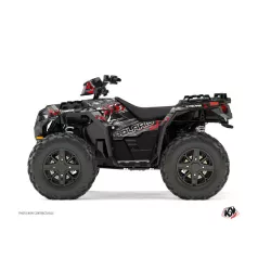   Karosszéria védő dekor matrica készlet Quad POLARIS Lifter Piros Széria