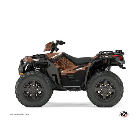 Karosszéria védő dekor matrica készlet Quad POLARIS Spin Gesztenye Széria