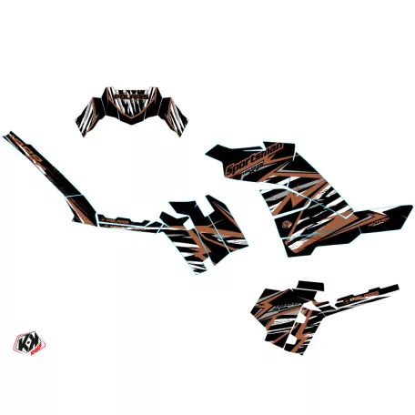 Karosszéria védő dekor matrica készlet Quad POLARIS Jungle Gesztenye Széria