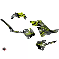   Karosszéria védő dekor matrica készlet Quad POLARIS Evil Szürke/Zöld Széria