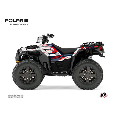 Karosszéria védő dekor matrica készlet Quad POLARIS Epik Fehér Széria