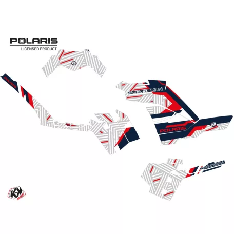 Karosszéria védő dekor matrica készlet Quad POLARIS Epik Fehér Széria