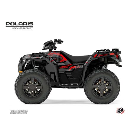 Karosszéria védő dekor matrica készlet Quad POLARIS Epik Fekete Széria