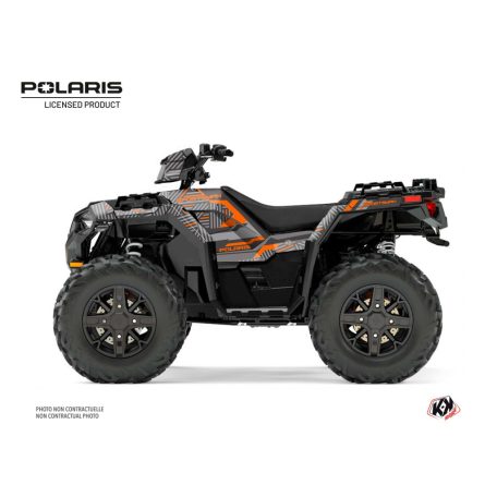 Karosszéria védő dekor matrica készlet Quad POLARIS Epik Szürke Széria
